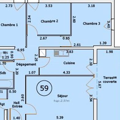 Appartement 4 pièces 231500 €
