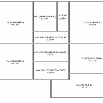 Appartement 4 pièces 172300 €