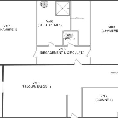 Appartement 3 pièces 121500 €