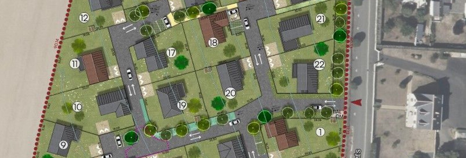 Terrain  454 m² à vendre à Beaumont-Louestault (37360)