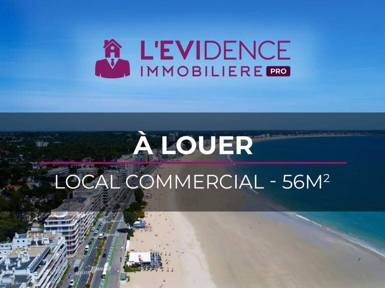 A louer, en location pure, local commercial de 56m2 à La Baule — photo 1