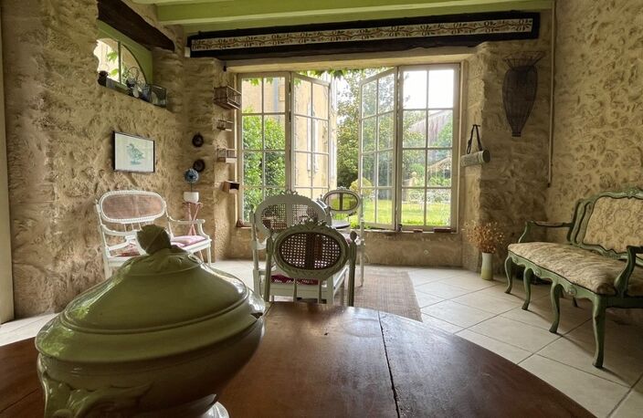 Marciac (32) ELEGANTE MAISON DE MAITRE, sans travaux, avec maison d'artistes ou gîte, parc séculaire clos de murs — photo 2