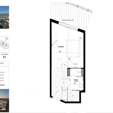 Appartement 1 pièces 302000 €
