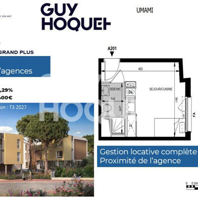 Appartement 1 pièces 153800 €