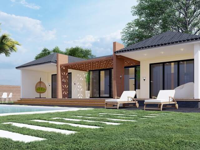 SAINTE CLOTILDE (974) - Villa luxe à vendre 5 pièces de 150 m² + Jardin arboré paysagé + Piscine et Jaccuzi parcelle de 1300 M² — photo du bien