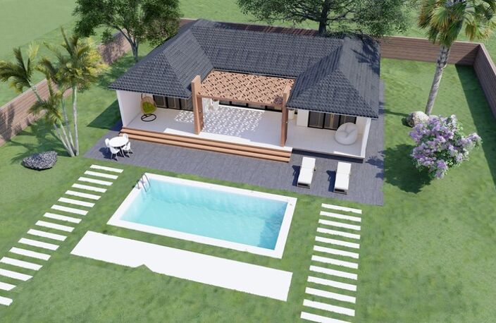 SAINTE CLOTILDE (974) - Villa luxe à vendre 5 pièces de 150 m² + Jardin arboré paysagé + Piscine et Jaccuzi parcelle de 1300 M² — photo 4