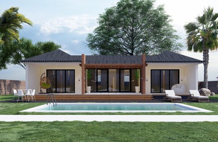 SAINTE CLOTILDE (974) - Villa luxe à vendre 5 pièces de 150 m² + Jardin arboré paysagé + Piscine et Jaccuzi parcelle de 1300 M² — photo 5
