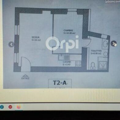 Appartement 2 pièces 575 €