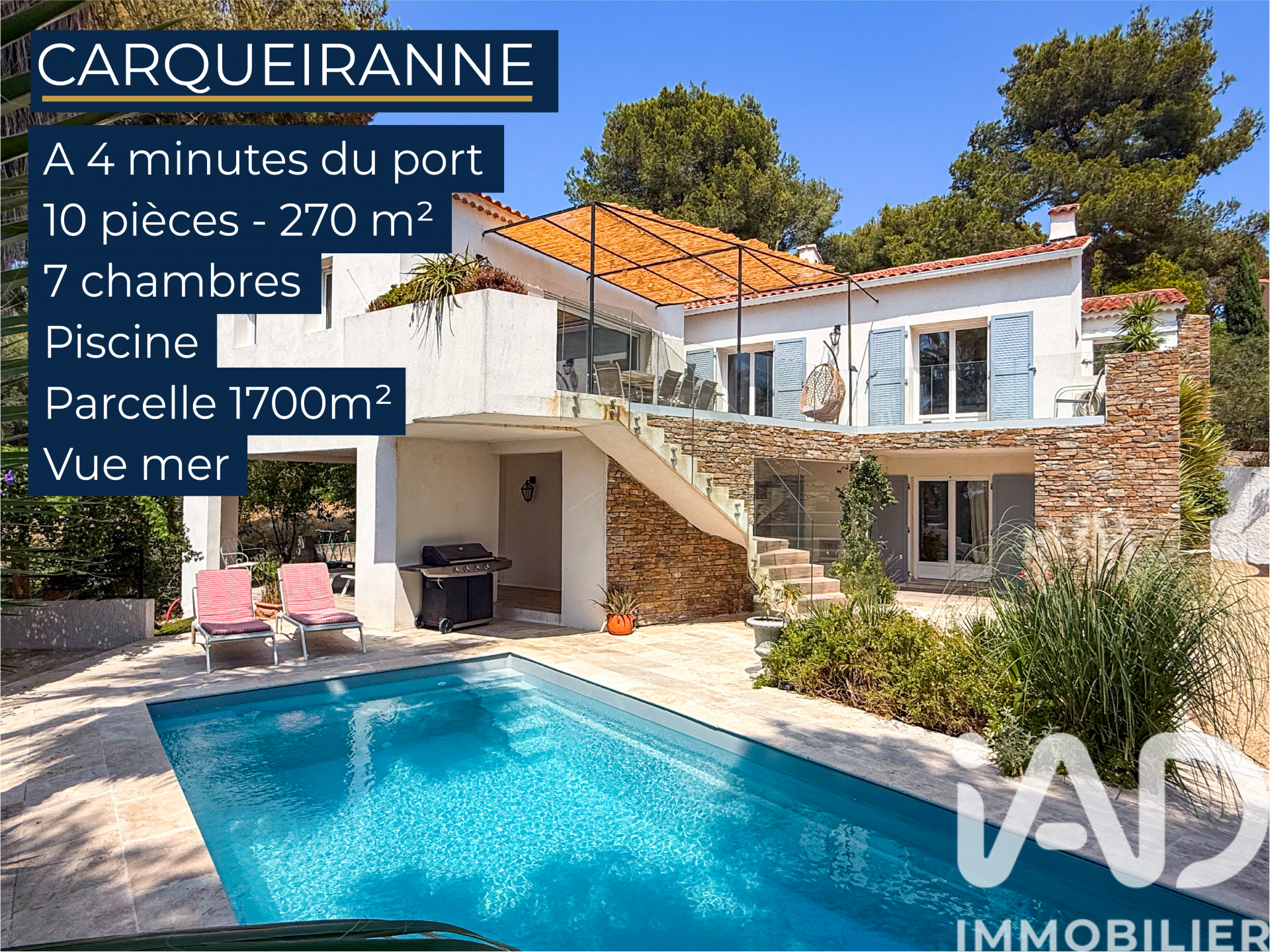 Maison à vendre, 10 pièces, 270 m², Carqueiranne
