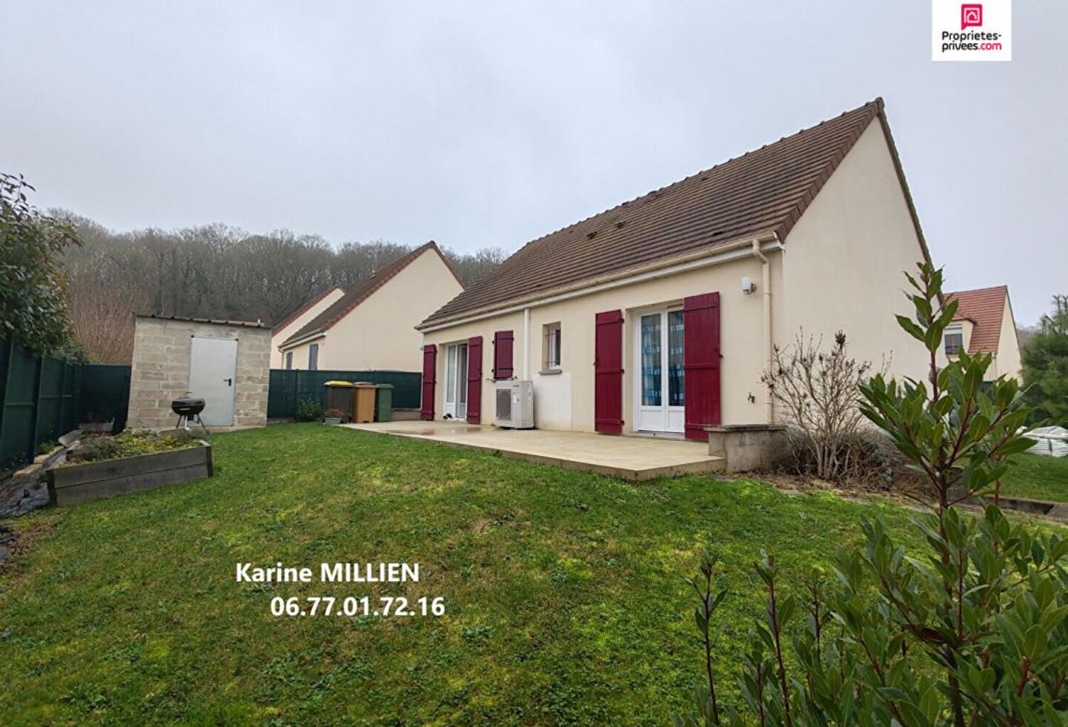 AUNAY SOUS CRECY 28500 Maison de plain-pied (avec vide sanitaire) - 3 chambres - Cabanon de jardin en dur - Terrain - 198000  HAI — photo 1