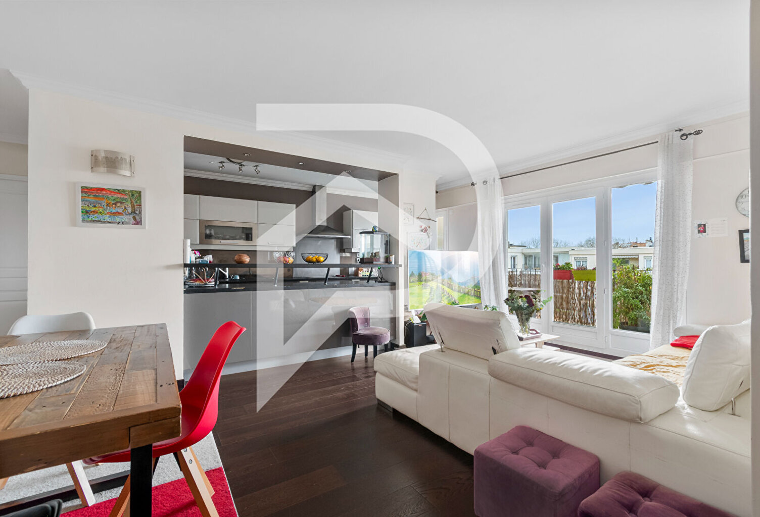 7 mns gare à pieds Appartement Chatou 3 pièces 82 m2 avec balcon — photo 1
