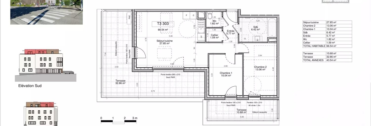 Appartement 3 Pièces 66 m² à vendre à Villard-Bonnot (38190)