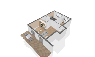 Appartement 3 Pièces 61 m² à vendre à Mions (69780)