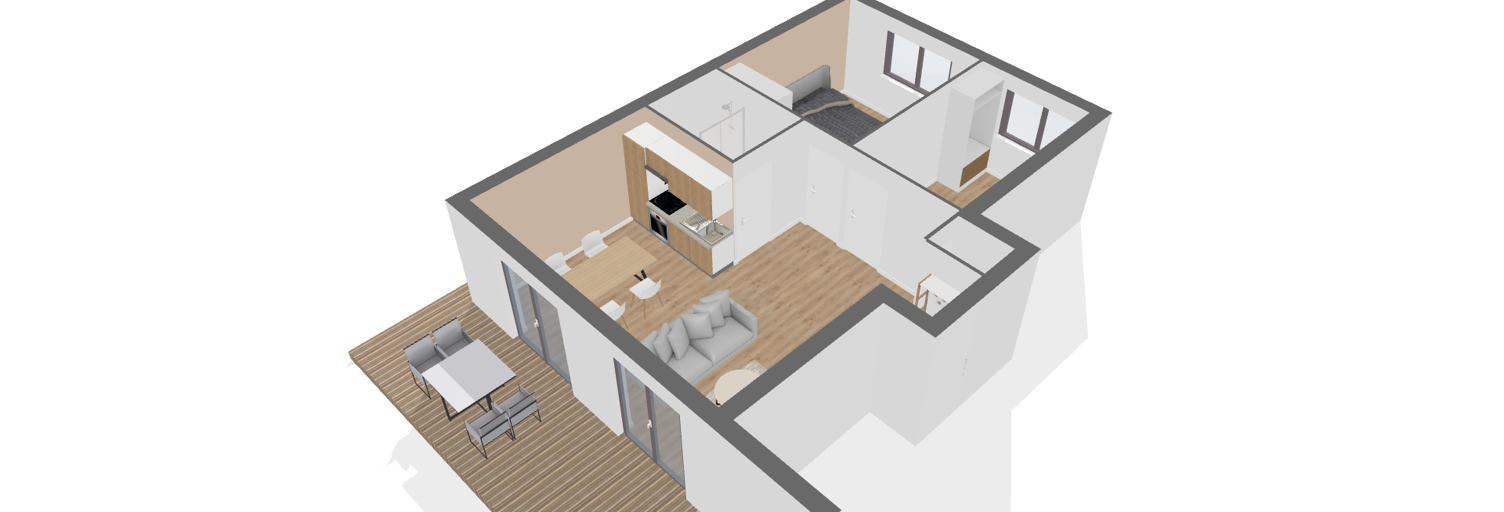 Appartement 3 Pièces 61 m² à vendre à Mions (69780)