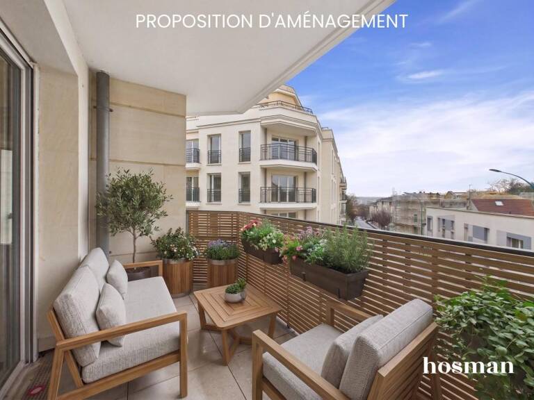 Lumineux et contemporain : 3 pièces de 69,4 m² avec balcon et parking – Avenue Franchet d'Esperey, Nogent-sur-Marne — photo 1