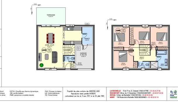 Villa / Maison 5 pièces  à vendre Jarne (La) 17220