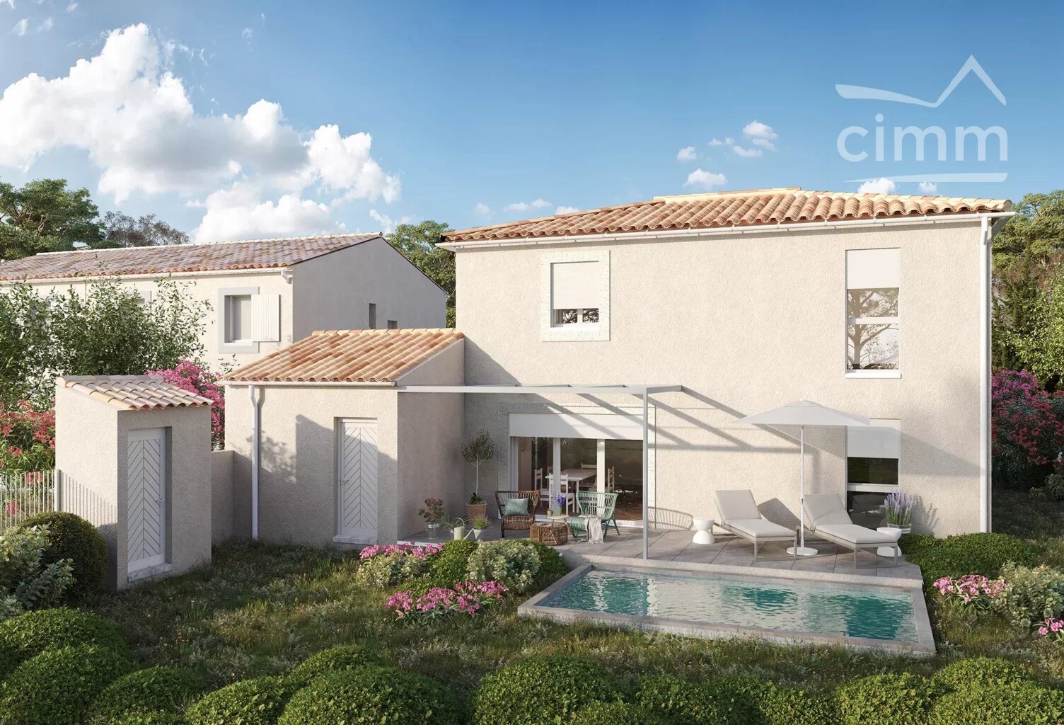 Villa neuve T5 122 m² avec piscine — photo 1