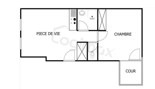 Appartement 2 pièces  à vendre Rochelle (La) 17000
