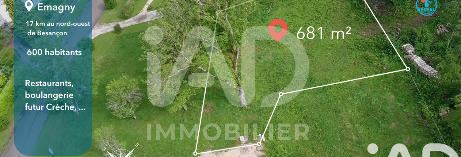 Terrain  681 m² à vendre à Émagny (25170)