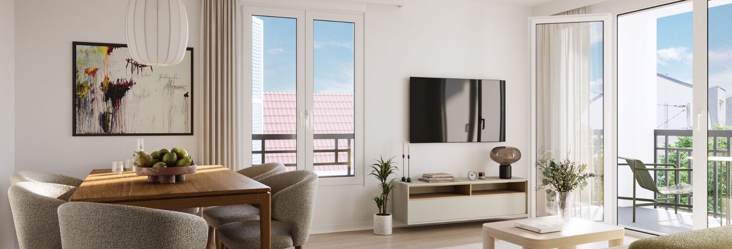 Appartement neuf T1, T2, T3, T4 Pièce 27 à 81 m² à vendre à Ozoir-la-Ferrière (77330)