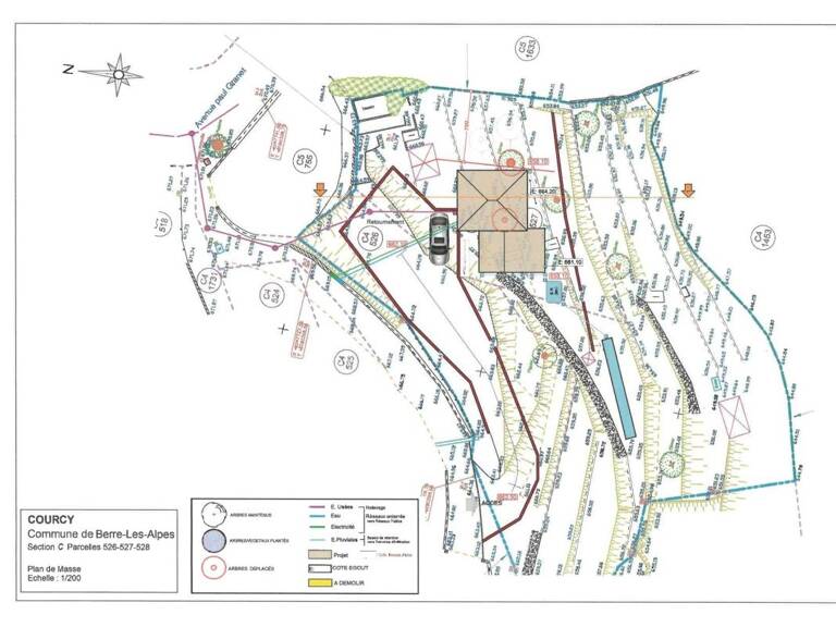 Terrain À Vendre de 1472 m² avec permis de construire purgé pour une maison F4 de 82 m² — photo 1