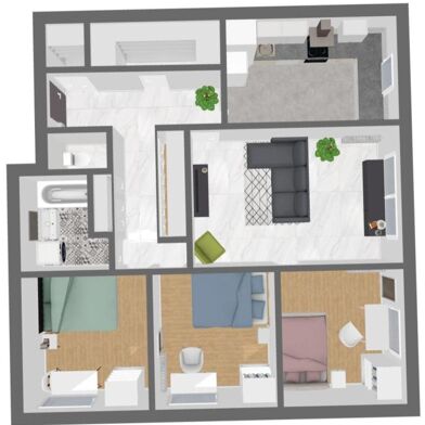 Appartement 4 pièces 1600 €