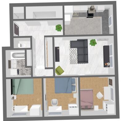 Appartement 4 pièces 1600 €