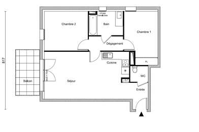 Appartement 3 pièces 318900 €