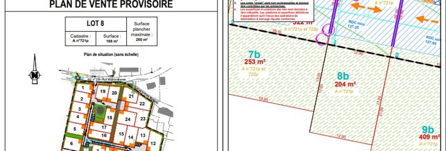 Terrain  402 m² à vendre à Cardroc (35190)