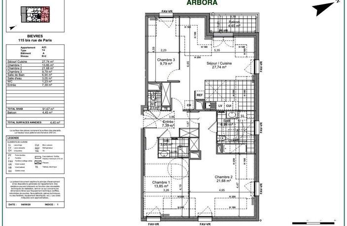 Vente Appartement 4 pièces — photo 3