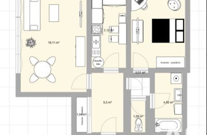 Vente Appartement 2 pièces — photo 3
