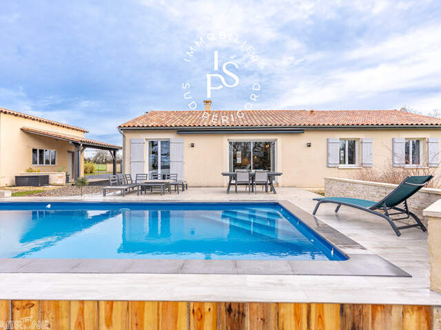 Maison plain pied avec piscine chauffée, secteur Castillonnès. — photo du bien