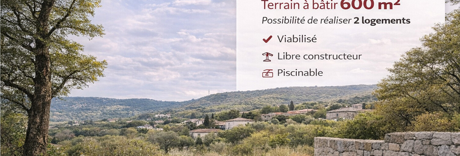 Terrain  600 m² à vendre à Vailhauquès (34570)