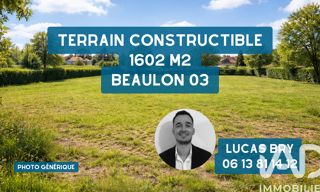 Terrain  1602 m² à vendre à Beaulon (03230)