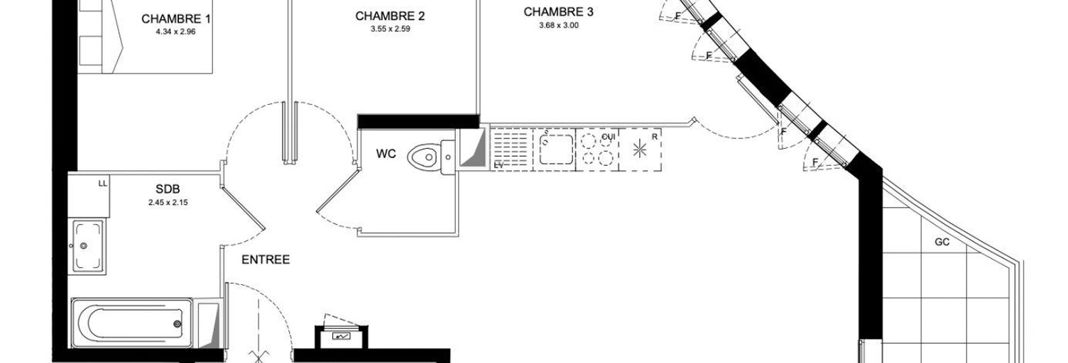 Appartement 4 Pièces 78 m² à vendre à Avrillé (49240)