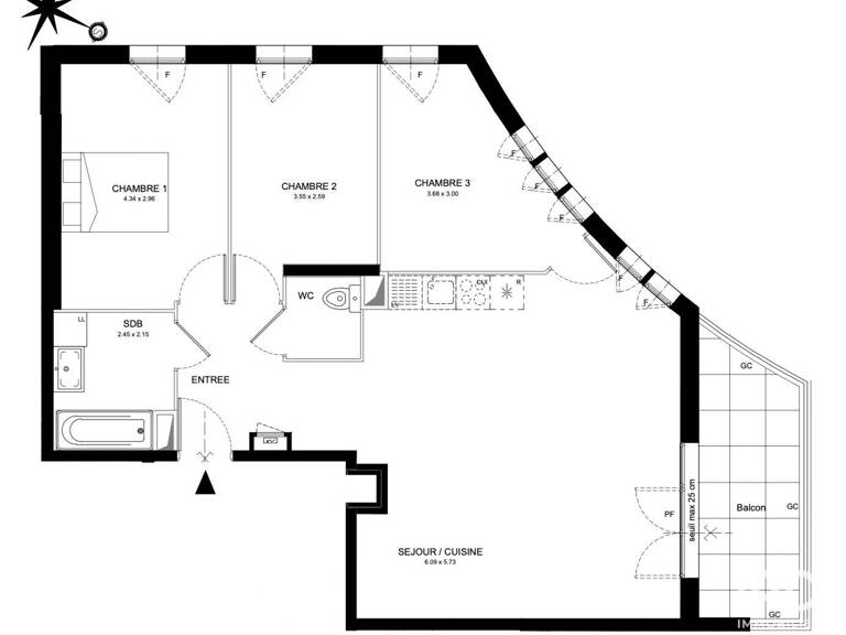 Vente Appartement 4 pièces — photo 1