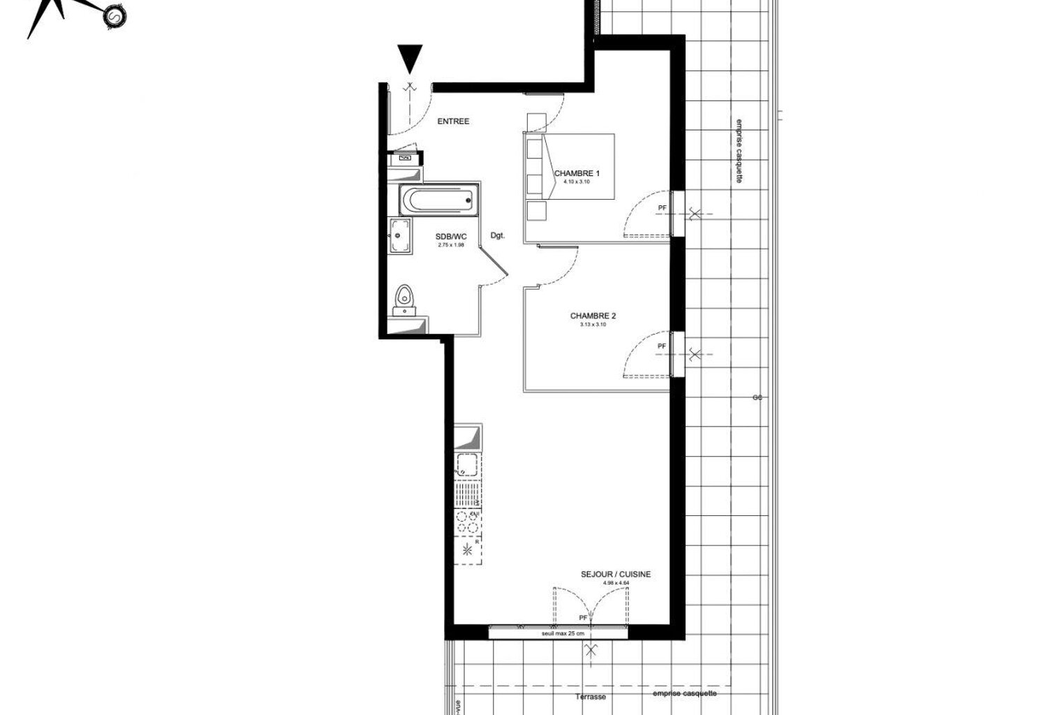 Vente Appartement 3 pièces — photo 1