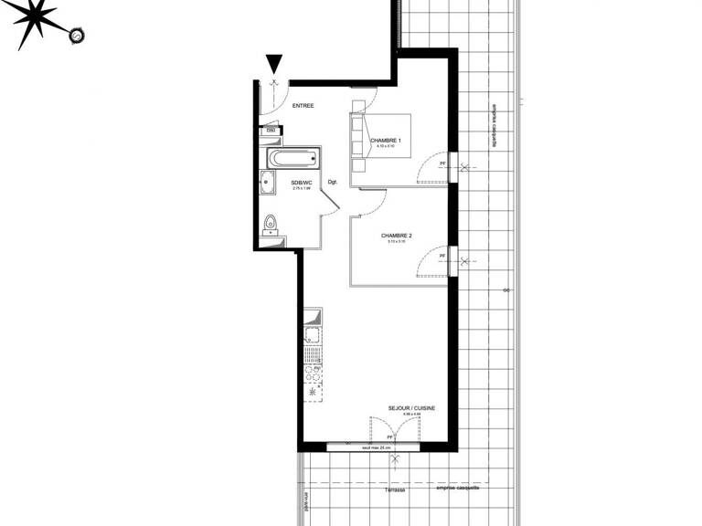 Vente Appartement 3 pièces — photo 1