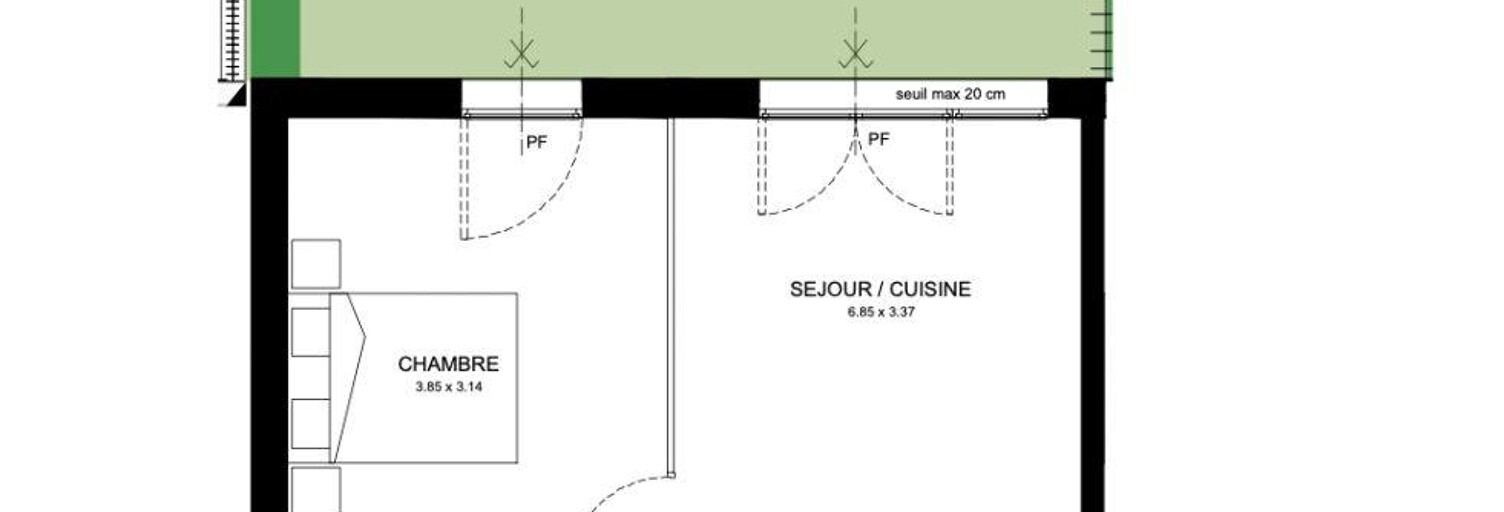 Appartement 2 Pièces 43 m² à vendre à Avrillé (49240)