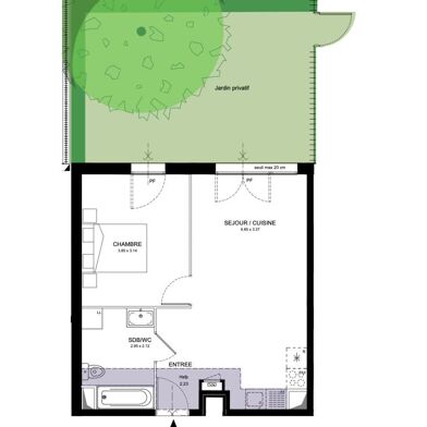 Appartement 2 pièces 189000 €