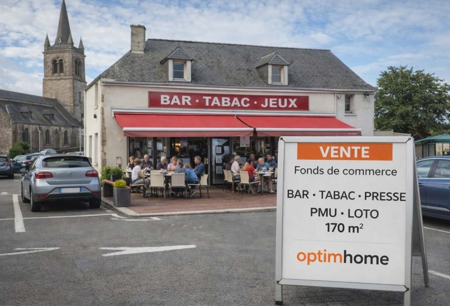 À vendre – Bar Tabac Presse Jeux PMU – Emplacement n°1 secteur Herbignac — photo 1