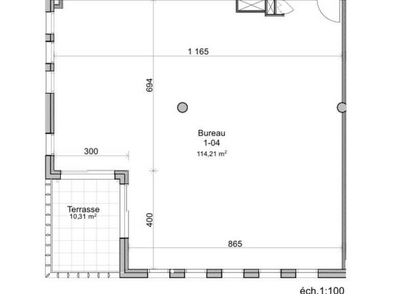 Local/bureau LOCATION Bureau 145m²  Montpellier Nord proche Zone Euromédecine — photo 1