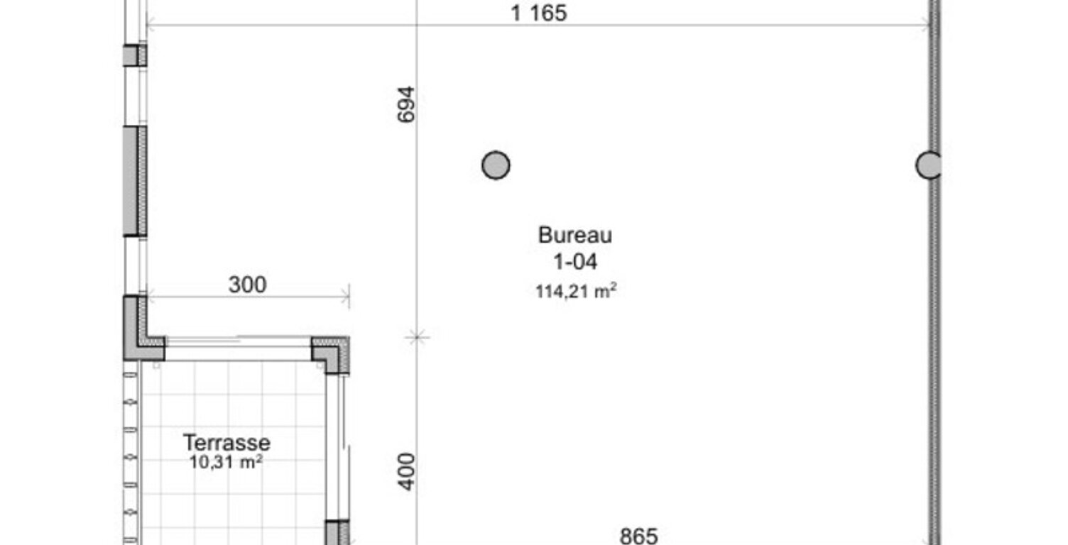 Local/bureau LOCATION Bureau 145m²  Montpellier Nord proche Zone Euromédecine — photo 1