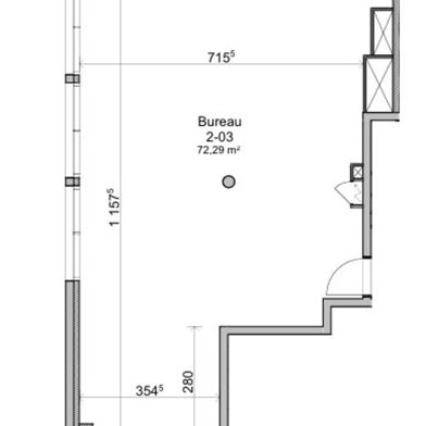 Bureau 1 pièces 1283 €