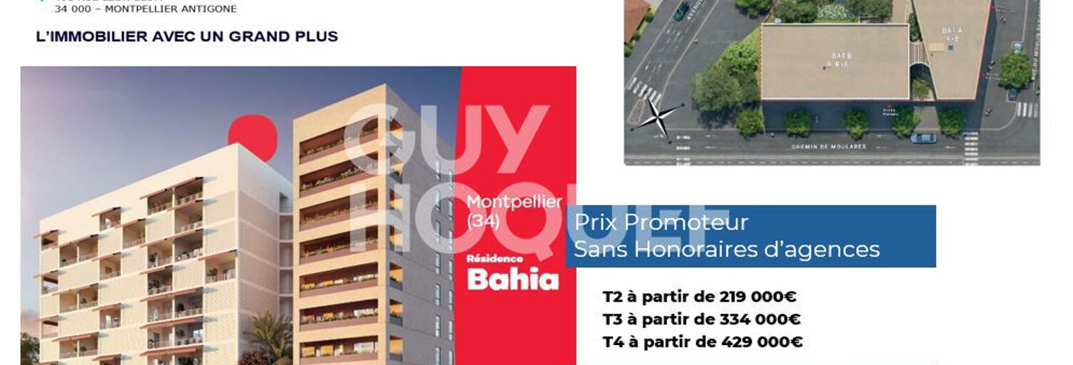 Appartement 2 Pièces 42 m² à vendre à Montpellier (34000)