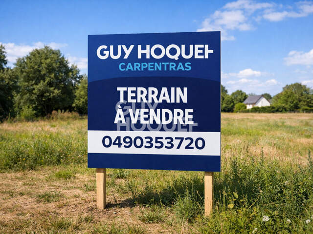 Terrain Carpentras 740 m² - Viabilisé - Libre constructeur — photo du bien