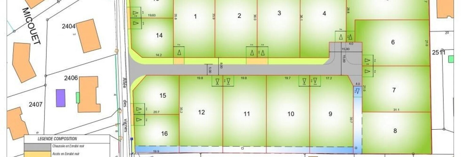 Terrain  702 m² à vendre à Roaillan (33210)