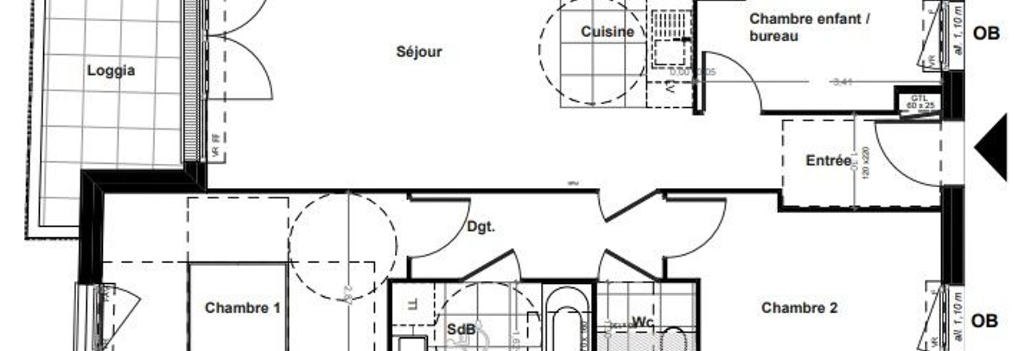 Appartement 3 Pièces 65 m² à vendre à Montreuil (93100)