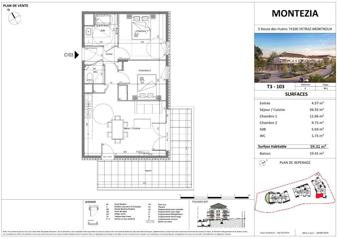 Vente Appartement 3 pièces - Photo 2