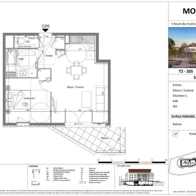 Appartement 2 pièces 288000 €
